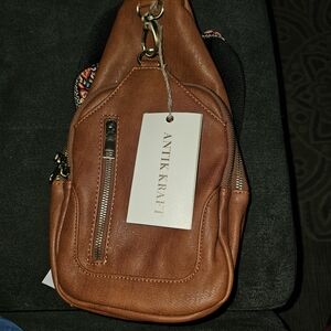 Antik Kraft Tan Women Sling Bag
